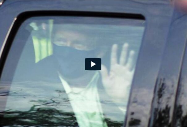 A koronavírusos Trump kiautózott a kórházból. Az orvosok szerint ez felelőtlenség