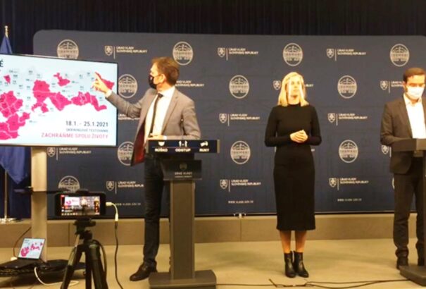 Matovič: 2,59 millió letesztelt lakos, 30 ezer vírusfertőzött, 1,18 százalék pozitivitás – Íme, a januári országos tesztelés eredményei