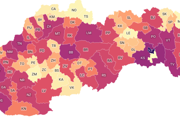Mutatjuk a pénteken azonosított fertőzöttek számát járásonként