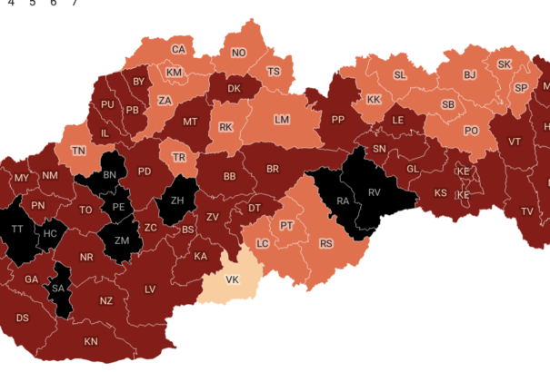 Térképre tettük: Mutatjuk, legfeljebb milyen régi lehet a negatív teszt az egyes járásokban