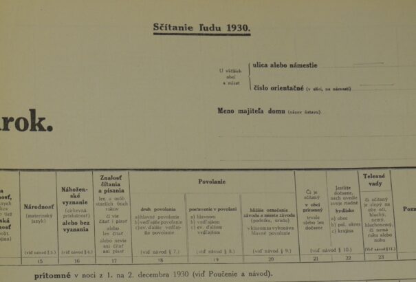 Népszámlálások a két világháború között losonci és országos vonatkozásban III./2