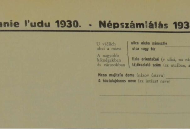 Ilyenek voltak az 1930-as (magyar nyelvű) népszámlálás ívei
