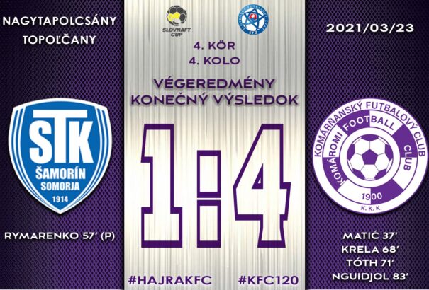 Kiütötték a Szlovák Kupában a komáromiak Somorja csapatát – videó