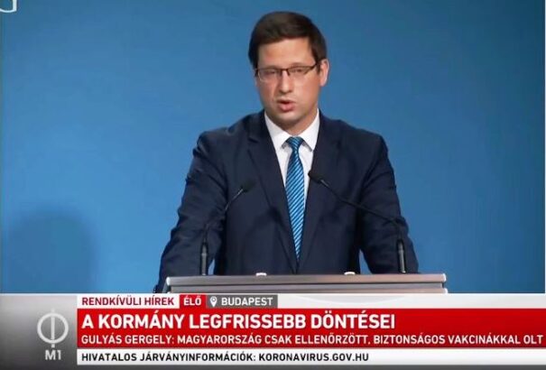 Gulyás Gergely a Kormányinfón: Magyarország júniusig átolthatja a teljes lakosságot