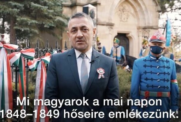Potápi Árpád János: A mai napon 1848–1849 hőseire emlékezünk