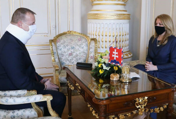 Az államfő Boris Kollárral tárgyalt a koalíciós helyzetről