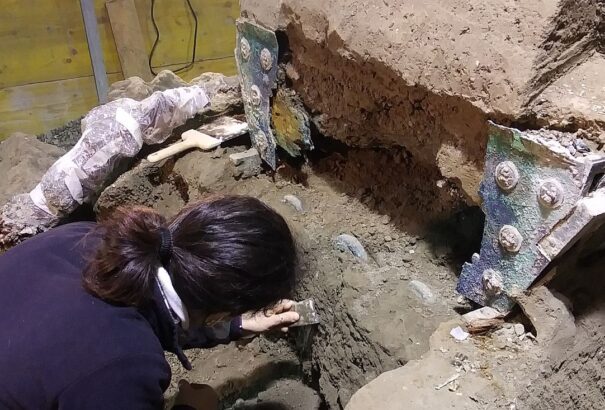 Páratlan lelet Pompejiben, szinte érintetlen ceremoniális szekeret találtak a régészek