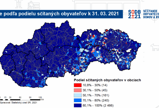 Népszámlálás 2021: Léva, Érsekújvár jól, Komárom, Gúta, Szepsi, Rimaszombat átlagon alul szerepelt (Online eredmény)
