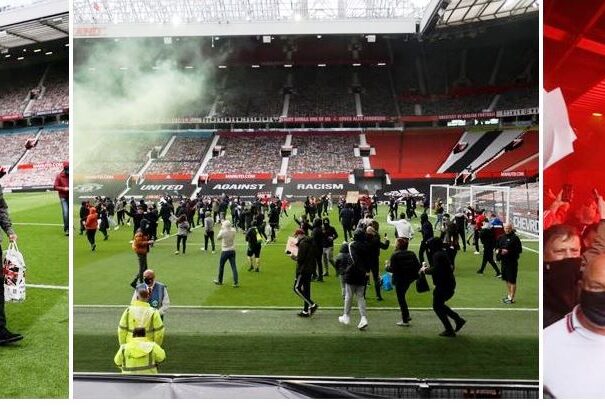 Szurkolók az Old Traffordon! Rendbontás a Premier League szuperrangadója előtt