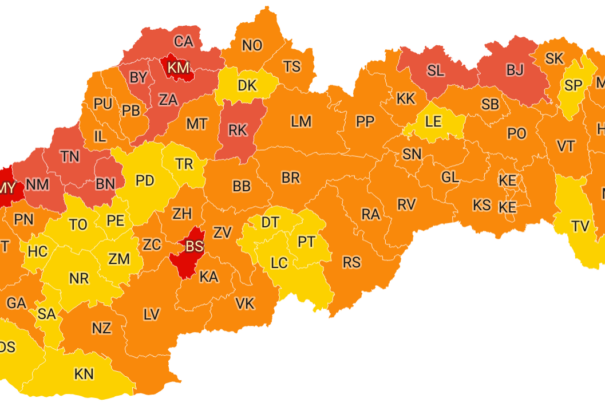 Covid-automata: Visszaszorulóban a járvány, narancsba és sárgába borult az ország