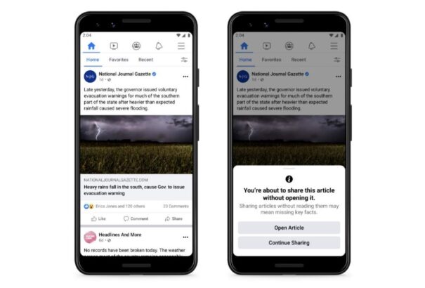 „Olvasd el mielőtt megosztod“. Új funkciót tesztel a Facebook