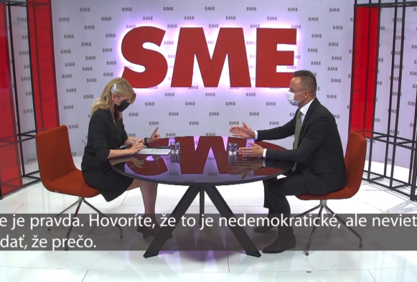 Szijjártó-interjú a Soroshoz köthető szlovák napilapban – megégette magát üres vádaskodásaival a SME riportere