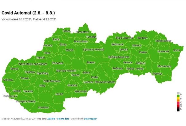 Covid-automata: Továbbra is zöld az ország