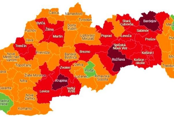 COVID-automata: Tovább romlik a járványhelyzet. Hétfőtől négy járás már bordó besorolású lesz