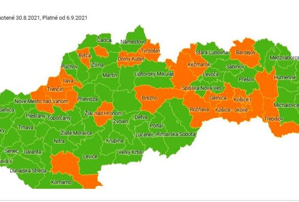Hétfőtől 23 járás kapott narancssárga besorolást. Köztük 4 van magyar területen