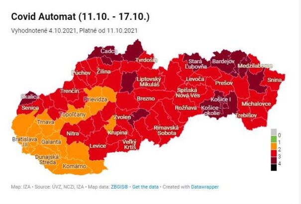 Covid-automata: Jövő hét hétfőtől már egyetlen zöld járás sem lesz az országban