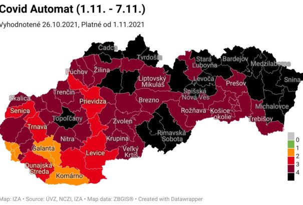 Egyre feketébb az ország. Hétfőtől 24 járás kapott legrosszabb besorolást