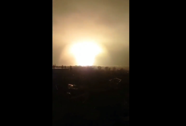 Videó: Hatalmas robbanás történt Harkov közelében