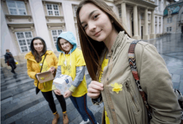 Két év kihagyás után ma ismét az utcákon rendezik meg a nárcisz napi gyűjtést