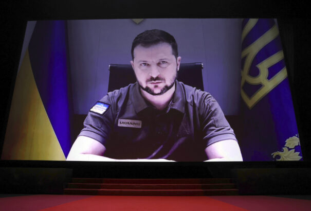 A 75. cannes-i fesztivál megnyitóján Kijevből bejelentkezett az ukrán elnök