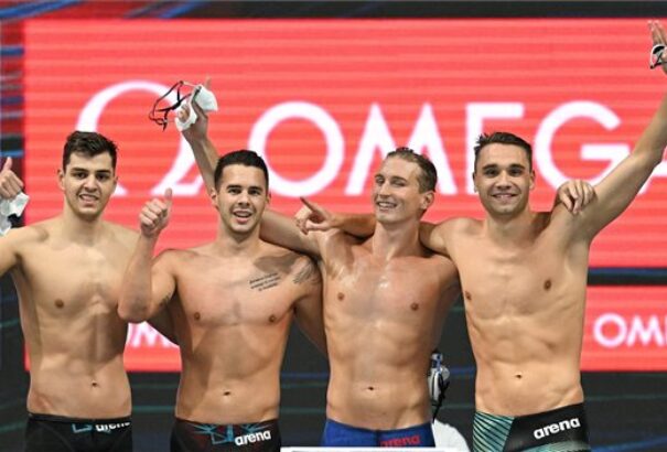 Vizes vb: országos csúccsal döntős a férfi 4×200 m gyorsváltó