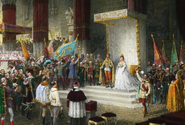 I. Ferenc József magyar királlyá koronázása