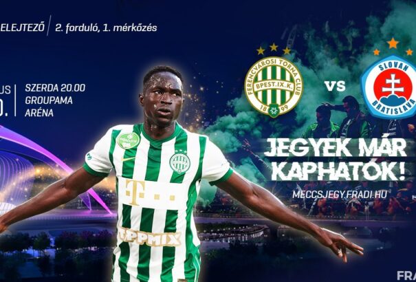 Fradi: Megkezdődött a jegyértékesítés a Slovan elleni derbire