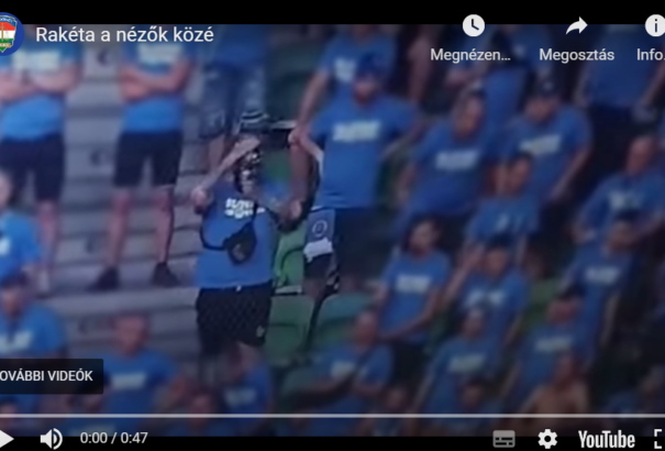 Fradi-Slovan: a magyar rendőrség azonosította a szurkolók közé rakétát lövő szlovák férfit