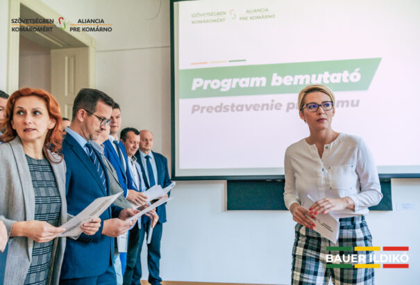 Bauer Ildikó (Szövetség-Aliancia) és csapata többségre tör Komáromban – Programbemutató képekkel, videóval