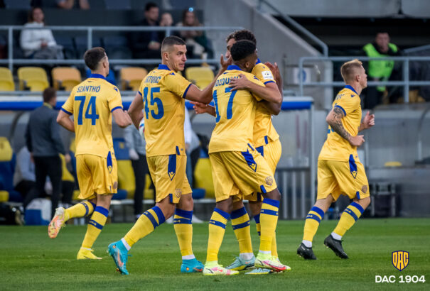 Jó teljesítmény, szép gólok: Hengerelt a DAC a Zsolna ellen és 5:2-re nyert