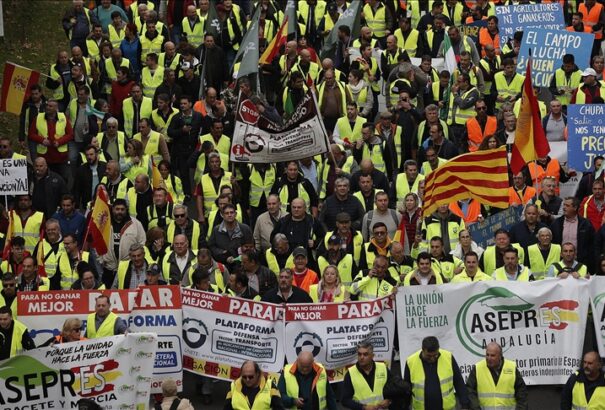 Spanyolországban megint tüntetnek a fuvarozók, nem kevesebb a tét, mint a megélhetésük