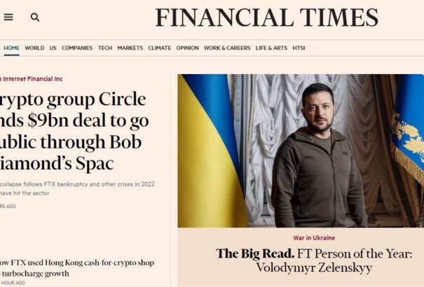 Volodimir Zelenszkijt választotta az év emberévé a Financial Times