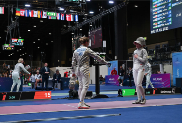 Vívás: Az ukrán Olga Charlan nem volt hajlandó kezet fogni orosz riválisával. Kizárták