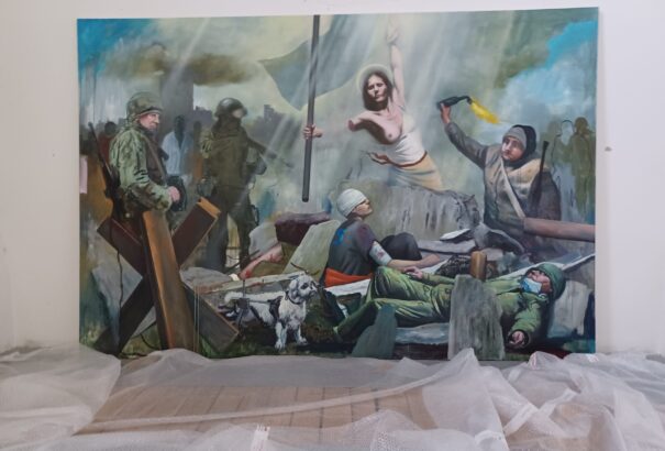 A komáromi Limes Galériában Herman Levente kiállítását láthatjuk Vízözön címmel