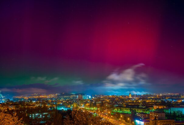Sarki fény Szlovákia és Magyarország felett is – Képekkel