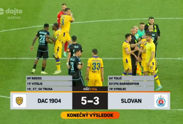 Niké Liga: Izgalmas mérkőzésen verte meg a Slovant a DAC