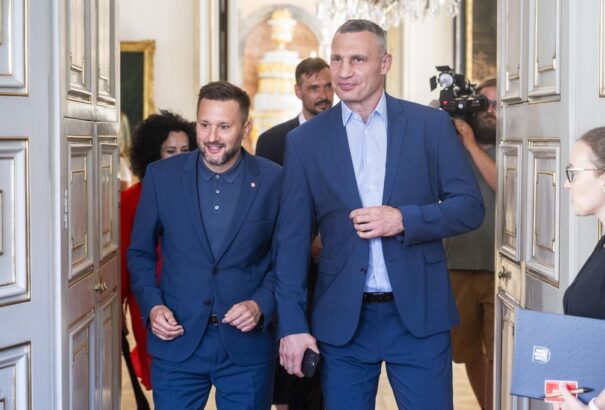 Pozsonyba látogatott Klicsko. Kijev polgármestere megköszönte a támogatást