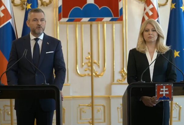 Közös sajtótájékoztatón szólított fel nyugalomra Zuzana Čaputová és Peter Pellegrini