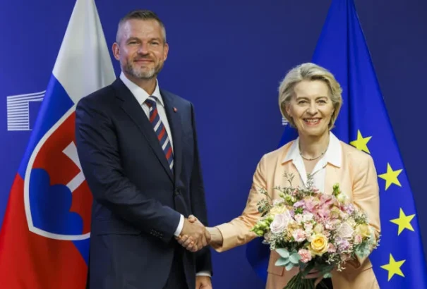 Ursula von der Leyennel találkozott a szlovák államfő