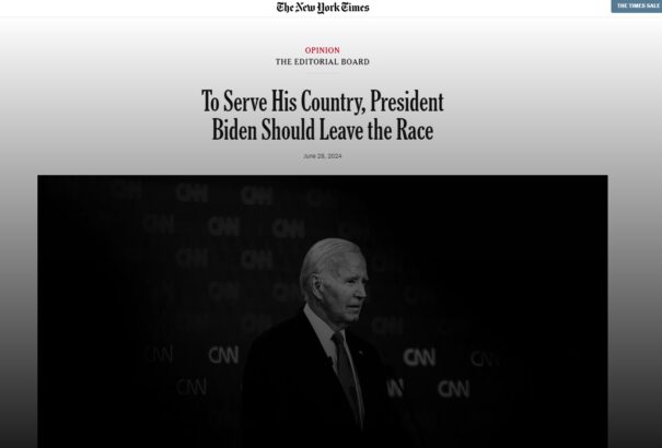 Biden maradna, de már a New York Times is nyíltan visszalépésre szólította fel