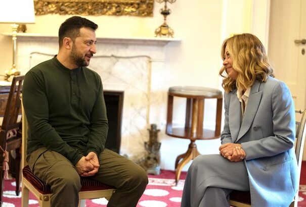 Az ukrán elnök az ország újjáépítéséről tárgyalt az olasz kormányfővel