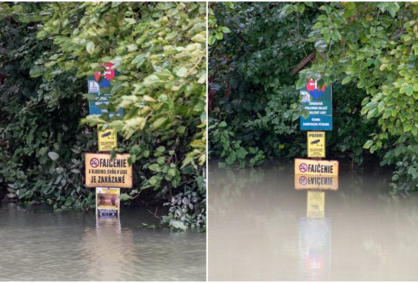 Vízhelyzet Bősön és a Csilizközben – Így emelkedett a Duna vízszintje hétfőn a Bős alatti falvakban – képek