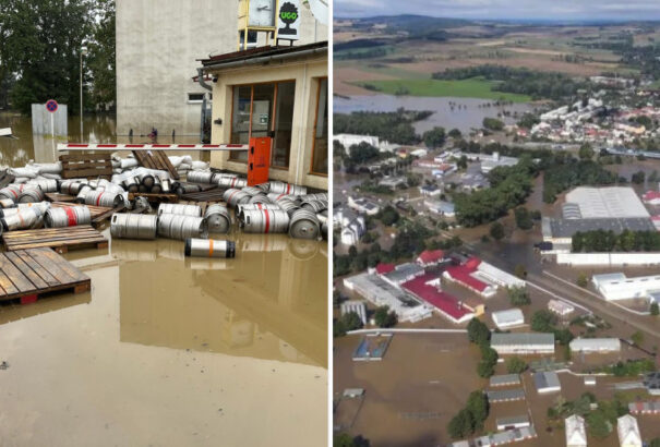 A csehországi árvíz a Kofola gyárát is elöntötte