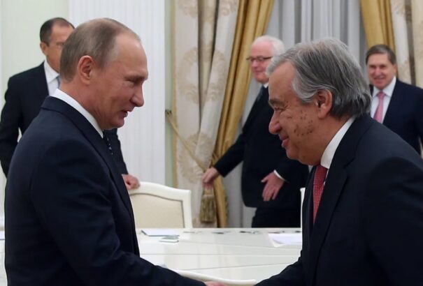 Nem tetszik az ukránoknak, hogy az ENSZ-főtitkár Vlagyimir Putyinnal találkozik