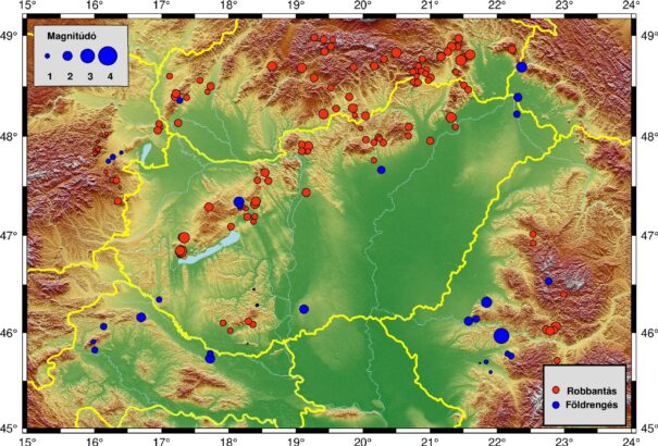 Szeptemberben 160 földmozgást regisztráltak a Kárpát-medencében