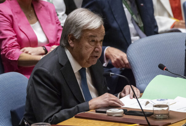 Izrael nemkívánatos személynek nyilvánította Guterres ENSZ-főtitkárt