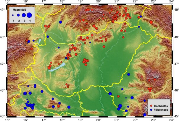 Novemberben 197 földmozgást regisztráltak a Kárpát-medencében