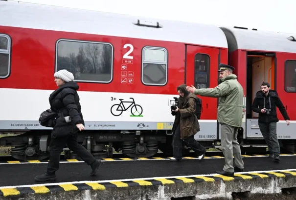 Megérkezett Szlovákiába az első vonat Kijevből. A vonat-összeköttetés napi szinten fog működni