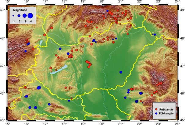 Szeizmológiai obszervatórium: tavaly 1611 földmozgást regisztráltak a Kárpát-medencében