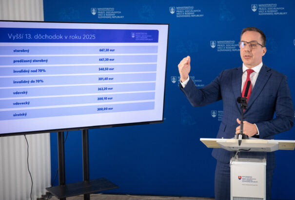 Tomáš: Idén 667,30 euró összegű 13. nyugdíjat kapnak az idősek